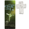 Come Grow with Us Jumbo Christian Bookmark with Plantable Seed Cross and Bible Verse