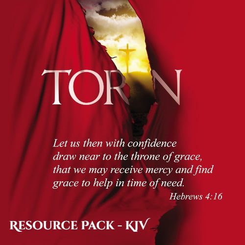 Torn Holy Week Lenten Free Downloadable Resources for Churches - KJV